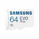 Флеш карта microSDXC 64Gb Samsung EVO Plus +SD adapter (MB-MC64SA/CN)