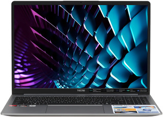 Ноутбук TECNO Megabook K16SFA Ryzen 7 7735HS/16Gb/SSD 512Gb/16"/IPS/FHD/Win11/Gray