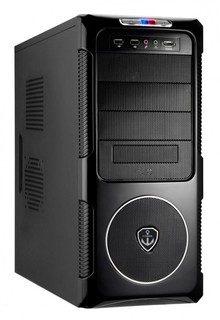 Корпус Ezcool A-100B black w/o PSU ATX USB 2.0*2 Audio 1.5G E-SATA SECC 0.7mm fan