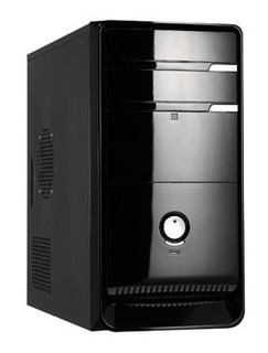 Корпус LinkWorld 727-01 black C2121 w/o PSU mATX USB Audio AirDuct