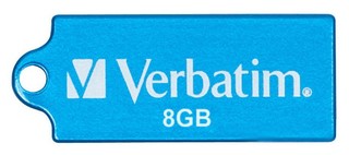 Флеш диск Verbatim 8Gb micro drive caribbean blue