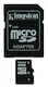 Флеш карта microSDHC 16Gb class10 + adapter SD Kingston (SDC10/16Gb)