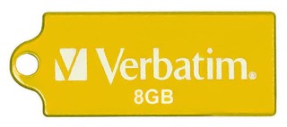Флеш диск Verbatim 8Gb micro drive sunkissed yellow