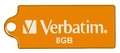 Флеш диск Verbatim 8Gb micro drive volcanic orange