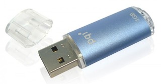 Флеш диск PQI 8Gb Traveling Disk USB 2.0 U172P Silver Blue