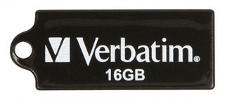 Флеш диск Verbatim 16Gb Micro Drive Black