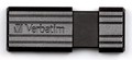 Флэш диск Verbatim 16Gb PINSTRIPE BLACK