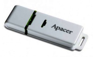 Флеш Диск Apacer 8Gb белый (AH223)