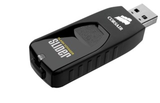 Флеш Диск Corsair 8Gb Voyager Slider CMFSL3-8GB черный usb 3.0