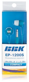 Наушники BBK EP-1200S синие (вкладыши)