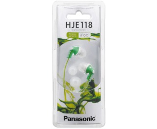 Наушники Panasonic RP-HJE118GUG зеленый 1.1м