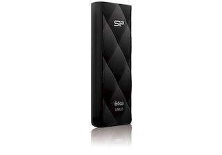 Флеш Диск USB 3.0 64Gb Silicon Power Blaze B20 SP064GBUF3B20V1K USB3.0 черный