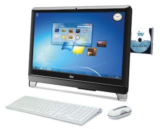 Моноблок iRU 313 21.5" FHD i3 3220/4Gb/500Gb/IntHDG/DVDRW/MCR/AV/W7Pro64/black/Web/клавиатура/мышь