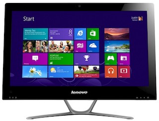Моноблок Lenovo C540 23" AG P G2030/4Gb/500Gb/GF615M 1Gb/DVDRW/Win8/WiFi/white 1920*1080/Web/клавиатура/мышь