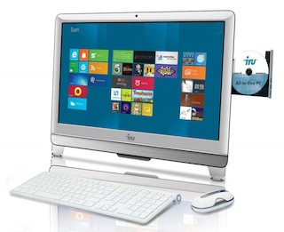 Моноблок iRU 302 21.5" HD P G860/4Gb/1Tb/IntHDG/DVDRW/MCR/NoOS/WiFi/white/Web/клавиатура/мышь
