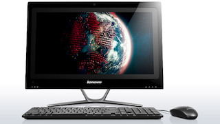Моноблок Lenovo C455 21.5" AG Touch A4 5000/4Gb/1Tb/HD8330 2Gb/DVDRW/DOS/WiFi/black 1920*1080/Web/клавиатура/мышь /черный