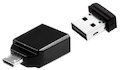 Флеш Диск Verbatim 16Gb STORE N GO Nano OTG 49821 USB2.0 черный with Micro USB Adapter