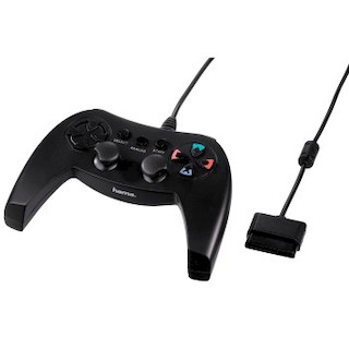 Контроллер Hama H-115409 Combat Bow для PS2 аналоговый 15 кнопок 2 м. черный