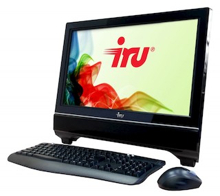 Моноблок IRU 309 21.5" HD i3 3240/4Gb/500Gb/HDG 2500/DVDRW/MCR/DOS/WiFi/black/Web/клавиатура/мышь