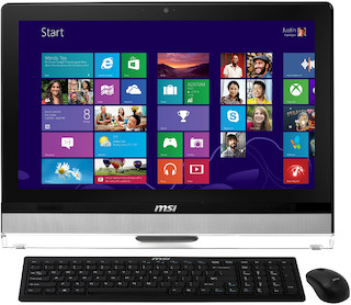 Моноблок MSI AE221G-024RU 21.5" FHD Touch i5 4440s/4Gb/1Tb/GT740M 2Gb/DVDRW/Win8/WiFi/BT/white/Web/клавиатура/мышь /10 point touch