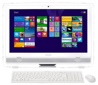 Моноблок MSI AE222G-004RU 21.5" FHD Touch i3 4130/4Gb/500Gb/GT740M 2Gb/DVDRW/W7HP/WiFi/white/250cd/1000:1 1920*1080/Web/клавиатура/мышь
