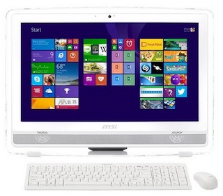 Моноблок MSI AE222G-005RU 21.5" FHD Touch i3 4130/4Gb/1Tb/GT740M 2Gb/DVDRW/W7HP/WiFi/white/250cd/1000:1 1920*1080/Web/клавиатура/мышь