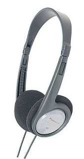 Наушники Panasonic RP-HT090E-H лёгкие неодим 30мм XBS кабель 5м переходник