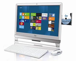 Моноблок IRU 310 21.5" HD P G2020/4Gb/500Gb/IntHDG/DVDRW/MCR/DOS/WiFi/white/Web/клавиатура/мышь