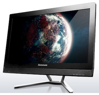 Моноблок Lenovo C260 19.5" HD Cel J2850/4Gb/500Gb/DVDRW/DOS/WiFi/black/Web/клавиатура /черный