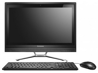 Моноблок Lenovo C360 19.5" HD+ P G3220T/4Gb/500Gb/GF800M 2Gb/DVDRW/W8.1 64/WiFi/black 1600*900/Web/клавиатура /черный