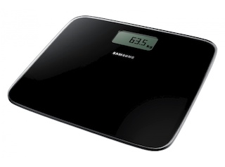 Весы Samsung для смартфонов EI-HS10NNWEGRU черный S Health BLE Body Scale (EI-HS10NNWEGRU)