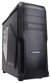 Корпус Zalman Z3 Plus черный w/o PSU ATX 4*fan 2*USB2.0 USB3.0 audio screwless bott PSU подставка под смартфон