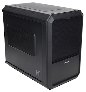 Корпус Zalman ZM-M1 черный w/o PSU MiniITX 2*120mm fan 3*USB3.0 audio bott PSU