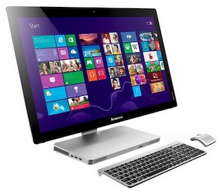 Моноблок Lenovo A530 23" FHD Touch i5 4200M/6Gb/1Tb/8Gb/GT740M 2Gb/DVDRW/W8.1/WiFi/BT/silver 1920*1080/Web/беспроводная клавиатура/беспроводная мышь