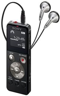 Цифровой Диктофон Sony ICDUX543B.CE7 4Gb Black Mic SP MP3 microSD miniUSB ААА